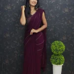Hand Worked Saree with Designer Blouse