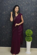 Hand Worked Saree with Designer Blouse