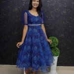 Printed Organza Frock