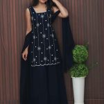 Heavy Handworked Georgette Sharara Set with Dupatta