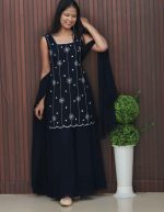 Heavy Handworked Georgette Sharara Set with Dupatta