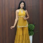 Heavy Handworked Georgette Sharara Set