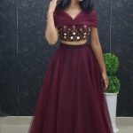 Designer Net Party Wear Lehenga with Embroidered Blouse