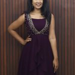 Elegant Georgette Party Wear Three-Piece Set with Embroidered Neckline