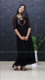 Elegant Georgette 3-Piece Salwar Set with Handwork Neck Design - Image 3