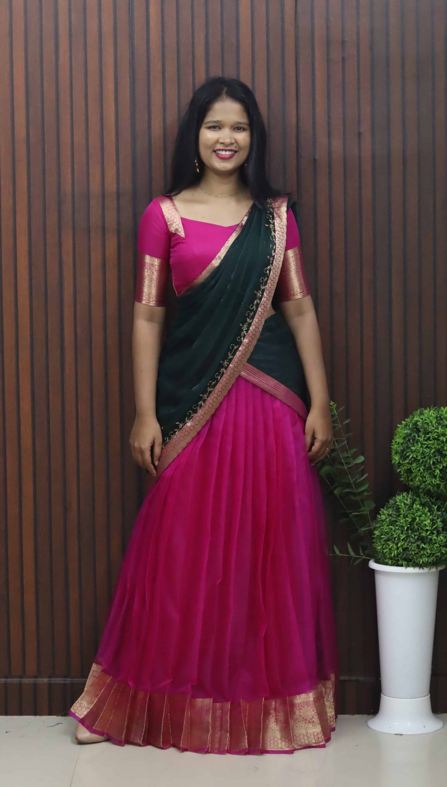 IMG_20260722_150528.jpg Elegant Organza Dhavani Set - Image 1