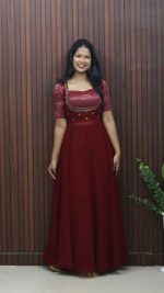Party Wear Frock Set - Image 4