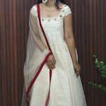 Elegant Panel Cut Anarkali with Dupatta – Two Piece Set