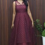 Elegant Party Wear Frock with Designer Overcoat