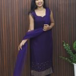 Georgette Party Wear Slit Kurta Set with Dupatta | 3-Piece Ensemble