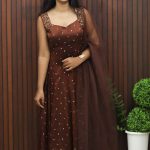 Elegant Panel Cut Anarkali with Dupatta