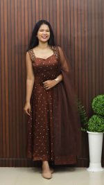 Elegant Panel Cut Anarkali with Dupatta
