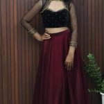 Elegant Party Wear Skirt & Top Set