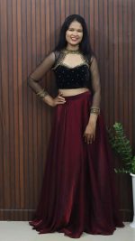 Elegant Party Wear Skirt & Top Set