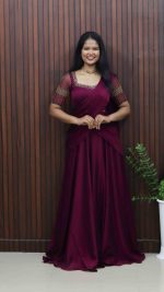 Elegant Silky Georgette Dhavani Set – Party Wear Collection
