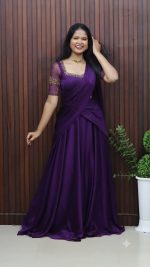 Elegant Silky Georgette Dhavani Set – Party Wear Collection - Image 4