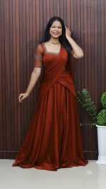 Elegant Silky Georgette Dhavani Set – Party Wear Collection - Image 3