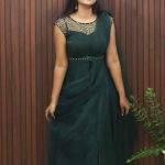 Elegant Velvet Organza Frock