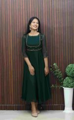Elegant Embroidered Anarkali Dress