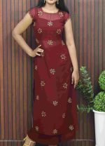Elegant Three-Piece Set – Crop Top, Bottom & Worked Overcoat - Image 2