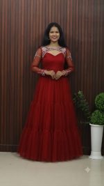 Elegant Handworked Overcoat & Flared Frock – Two-Piece Set - Image 4