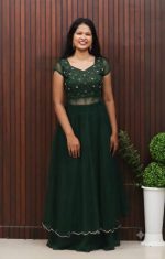 Elegant Panel Cut Top with Palazzo Set - Image 3