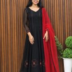 Elegant Panel Cut Top and Bottom with Dupatta